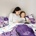 thumbnail image 5 of Castle Fairy Children Kawaii Cats Queen Comforter Set,Cute Pet Bedding Comforter Set, 5 of 8