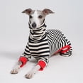 thumbnail image 4 of UOSIA Italian Greyhound Onesie Clothes, Turtleneck Striped Shirt for Whippets Puppy, 4 of 7