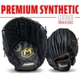 thumbnail image 4 of Guante De Béisbol Franklin Sports Field Master 14 Negro/Dorado, 4 of 8