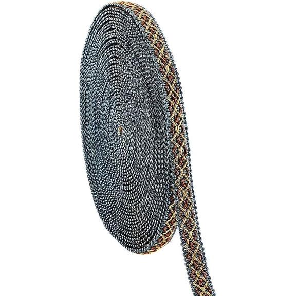 13 Yards Polyester Gimp Braid Trim 5/8 inch Polyester Fringe Trim Fabric Ribbon for Upholstery Costume DIY Crafts Jewelry Making Curtain Costume Decoration Light Blue