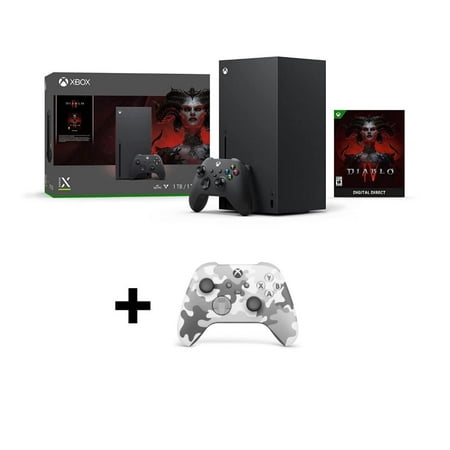 Newest Microsoft Xbox Series X Console - Bundle With Diablo IV The Ultimate Gaming Adventure - Xbox Wireless Controller Arctic Camo