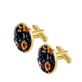 thumbnail image 2 of Sunflower Elegant Men's Cufflinks for Formal Attire Made of Stainless Steel Ideal for Business Meetings and Special Occasions, 2 of 6