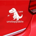thumbnail image 3 of Hloma Funny Letters Dinosaur Car Vehicle Body Window Reflective Decals Sticker Decor, 3 of 7