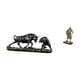 thumbnail image 5 of Escultura moderna de toro y caballero Feng Shui, figura creativa de animal chino europeo para escritorio, entrada, sala de estar, decoración del hogar, 5 of 8