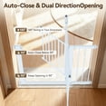 thumbnail image 4 of Pet Gate, DOMIPET 29.5''-40.5'' Wide Dog Gate for Doorways & Stairs, White, 4 of 8