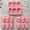 Pink, variant on 3-Piece Silicone Gingerbread Man Mold Set 6-Cavity Non-Stick Baking Molds for Holiday Cookies, Cakes, Soap, and Jelly Making