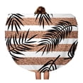 thumbnail image 1 of SIDONKU 60 inch Round Beach Towel Blanket Paradise Summer Tropical Palm Leaves on Copper Stripes Aloha Travel Circle Circular Towels Mat Tapestry Beach Throw, 1 of 2