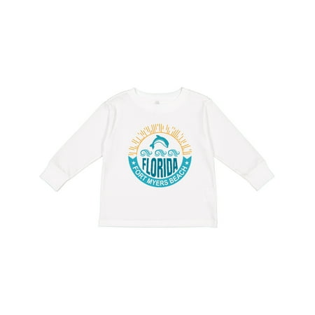 

Inktastic Fort Myers Beach Florida Vacation Gift Toddler Boy or Toddler Girl Long Sleeve T-Shirt