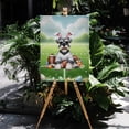 thumbnail image 4 of Happy Easter Hello Spring Schnauzer Playing Football Vertical Matte Canvas Poster Miniature Schnauzer Dog Lover Wall Art Home Decor - 13003, 4 of 5