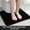 Black, variant on Bath Rug, U Shaped Contour Toilet Mat, 20x24 inch, Non-Slip Water Absorbent Soft Plush, Machine Washable for Bathroom, Gray