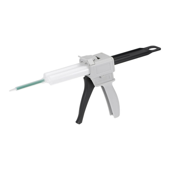 Uxcell 50ml Manual AB Epoxy Resin Mixing Applicator Dispenser Gun Set with Glue Mixing rate of 1:1