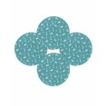 thumbnail image 7 of 13 Inch Round Placemats Set of 4, Teal Spring Easter Non Slip Heat Insulation PP Table Mats, Cute Bunny Botanical Washable Place Mats for Kitchen Dining Party Table Decor, 7 of 7