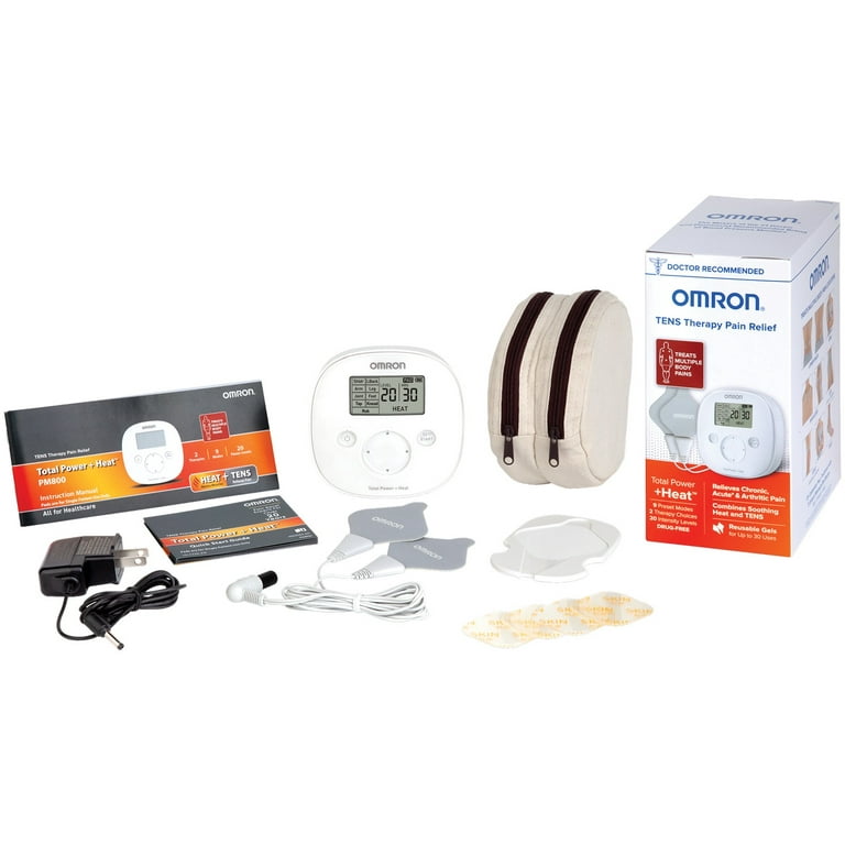Omron PM800 Total Power + Heat Tens Device & Pmgel Heat Pain Pro Gel Refills, Size: Pads Are for Single Patient Use Only