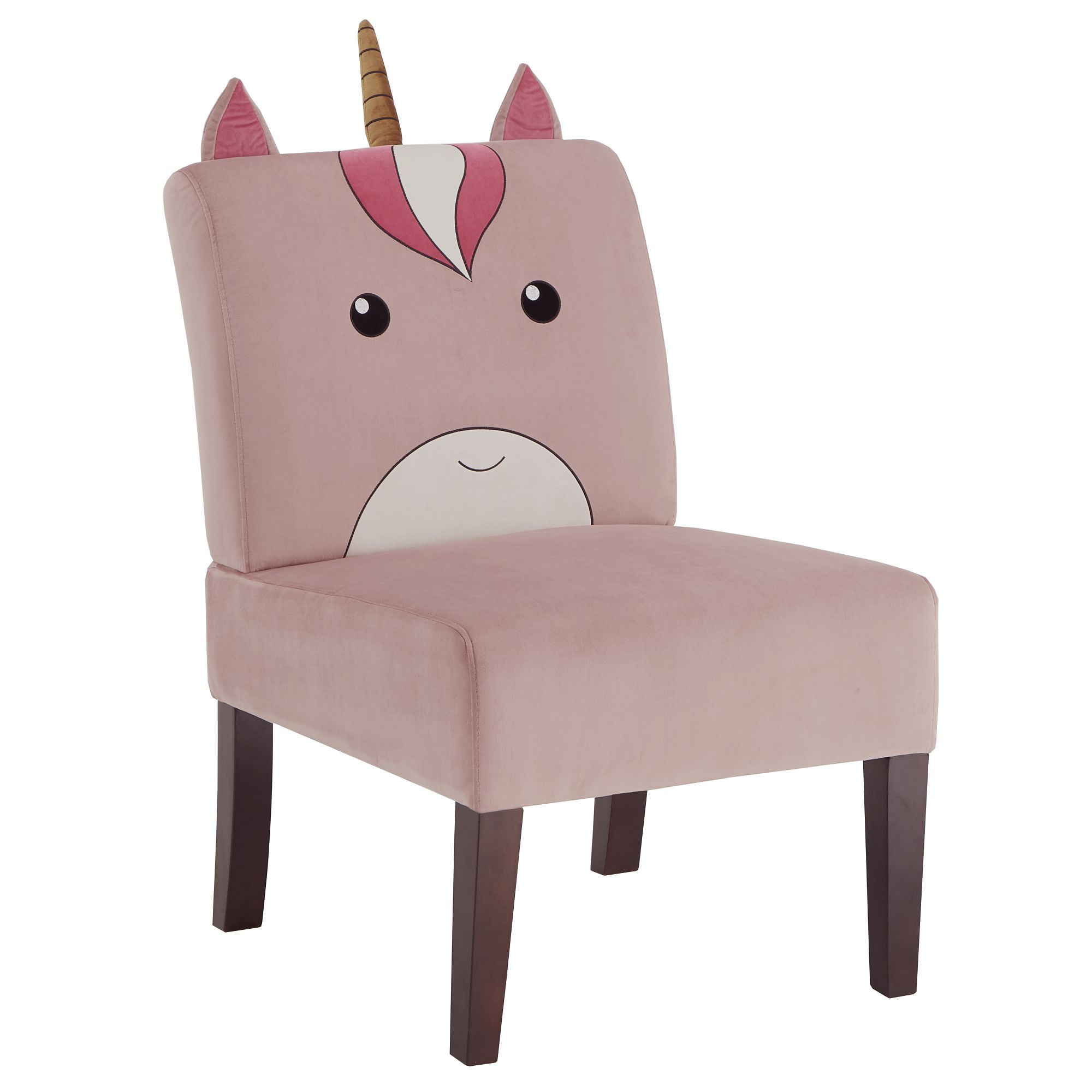 Weston Home Braxtyn Velvet Animal Chair, Unicorn