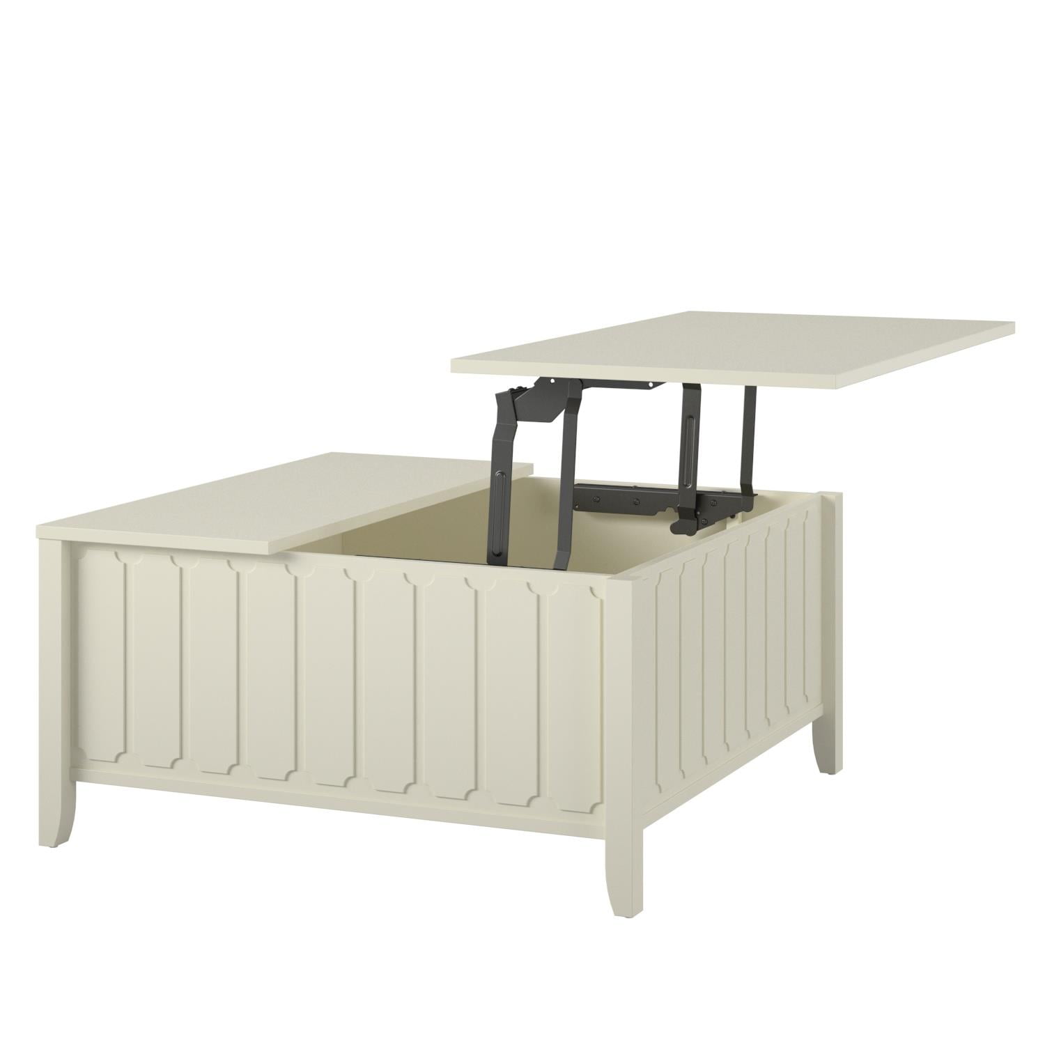 Novogratz Her Majesty Lift Top Coffee Table, White