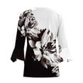 thumbnail image 5 of Dyegold Lightweight Cardigans For Women Summer Casual Open Front 3/4 Sleeve Cardigans Plus Size Button Up Floral Kimonos Top, 5 of 5