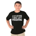 thumbnail image 4 of In My Defense I Was Left Unsupervised Crewneck T Shirts Boy Girl Teen Brisco Brands S, 4 of 6