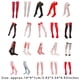 thumbnail image 3 of Guardurnaity 1 par de calcetines, suministros para fiestas, calcetines hasta la rodilla, bonitos patrones, regalo del Día de San Valentín, mangueras Medias Amor medio negro Guardurnaity AP009348-11, 3 of 6