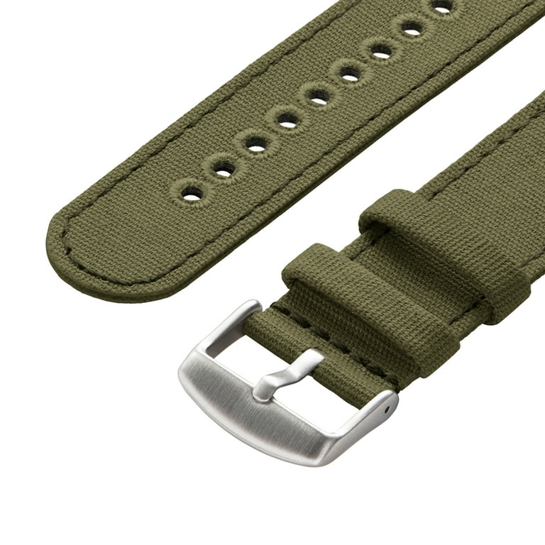 Archer Watch Straps - Canvas Quick Release Replacement Watch Bands (Faded  Olive, 20mm)