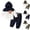 Navy, variant on ATOGUTA Boys' Clothing Sets Ribbed Long Sleeve Hooded Sweatshirt Drawstring Jogger Pants 2 Piece Casual Tracksuit