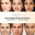 thumbnail image 6 of Docolor Eyebrow Brush Duo End, Professional Eyelash Separator Eyeliner Angled Eye Brow Brush and Spoolie Brush for Shaping and Defining Eyebrows, 6 of 15
