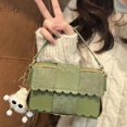 thumbnail image 4 of Bolso tejido a mano, bolso con forma de almohada de galleta, bolso de tela, regalo casero, bolso bandolera retro para mujer de otoño e invierno, 4 of 4