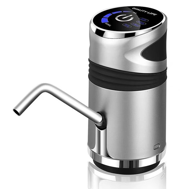 Dispensador automático de bomba de agua eléctrica Botella de galón Interruptor de bebida Bomba de ag Tomshoo Gris