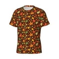 thumbnail image 3 of Rocae Autumn Leaves for Men's Moisture-Wicking Crew Tee - T-Shirt for Sports, Outdoor Activities, and Casual WearX-Large, 3 of 9