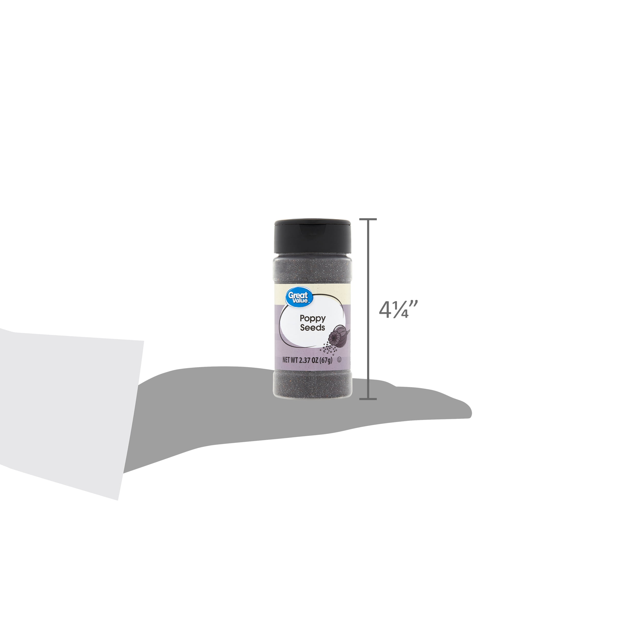 Great Value Poppy Seeds, 2.37 oz