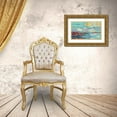 thumbnail image 3 of Vassileva, Silvia 32x20 Gold Ornate Wood Framed with Double Matting Museum Art Print Titled - Archipelago, 3 of 4