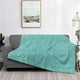 thumbnail image 2 of Fotbe Teal Green Glitter Manta de Franela con Estampado, Manta Ultrasuave para Cama, Sofá, Auto, Hipoalergénica y Antibolitas-40"x30", 2 of 6