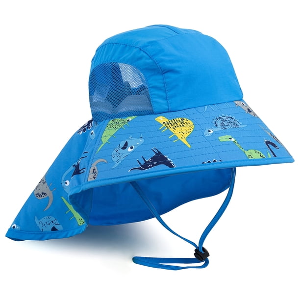 REDESS Gorro de nailon UPF 50 para niños pequeños, niños y niñas de 2 a 10 años,Blue