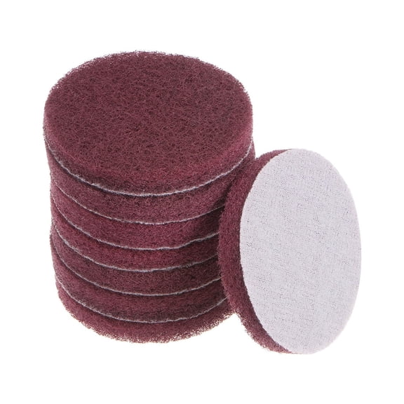 8 Packs Drill Power Brush 3 inch Tile Scrubber Scouring Pads 320-400 Grit for Household Cleaning