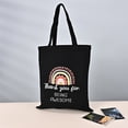 thumbnail image 7 of Tote Canvas Bag Large Capacity Grocery Shopping Bag Senior Sense Color Printing Cloth Bag Student Canvas Bag, 7 of 7