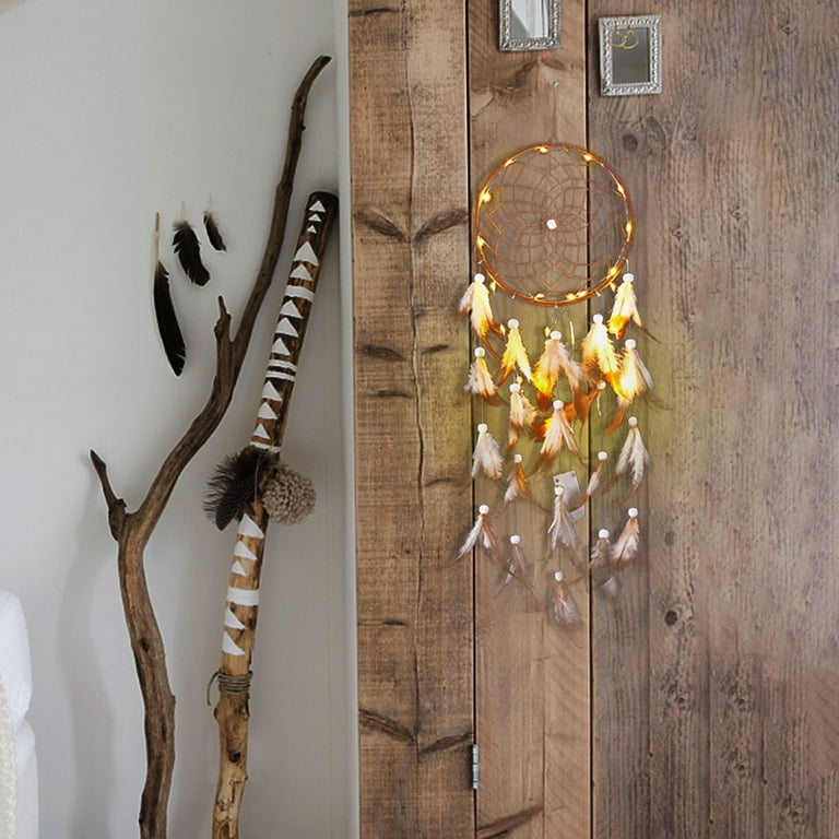 Vikakiooze Home Decor Under $5, Handmade Lace White Feather Wall