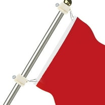 SWETRACE Flags Flag Pole Rings Stainless Steel 2Pcs