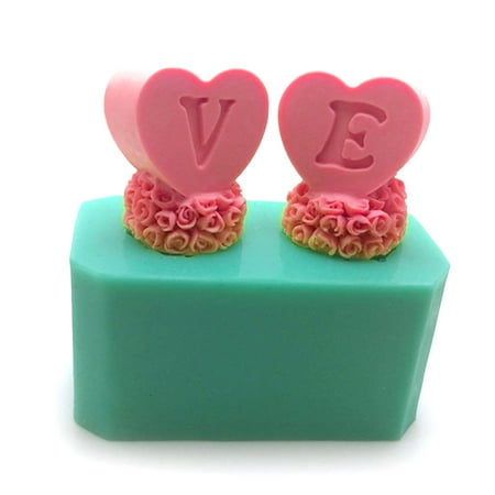 

3D Love Candle Mold for Making Candle Plaster Cake Fondant Decoration Chocolates