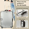 thumbnail image 6 of Aovky 3 Pieces Luggage Cover Protector, 20/24/28 inch Clear PVC Suitcase Covers for Luggage Waterproof Anti-Scratch Suitcase Covers Case Dustproof Luggage Sleeve Protector for Wheeled Suitcases, 6 of 7