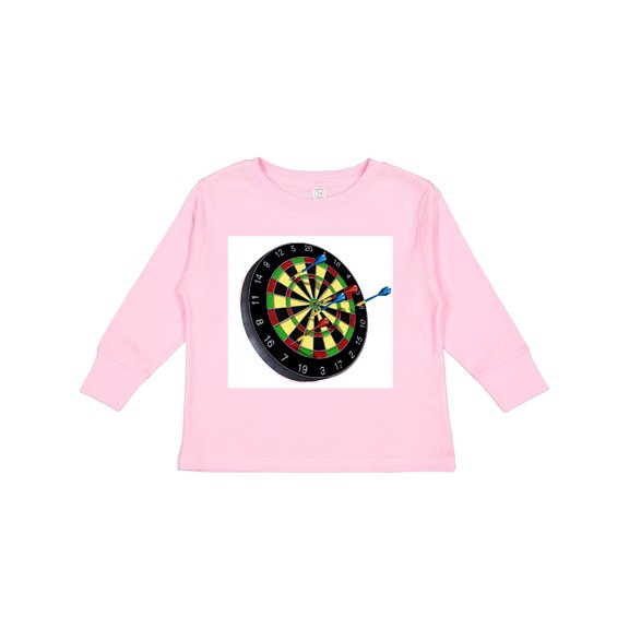 Inktastic Dart Board Boys or Girls Long Sleeve Toddler T-Shirt