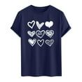 thumbnail image 3 of PNTUTB Short Sleeve T-shirt for Men's Fashion Valentine's Day Themed Prints Crew Neck Casual Loose Comfort, 3 of 5