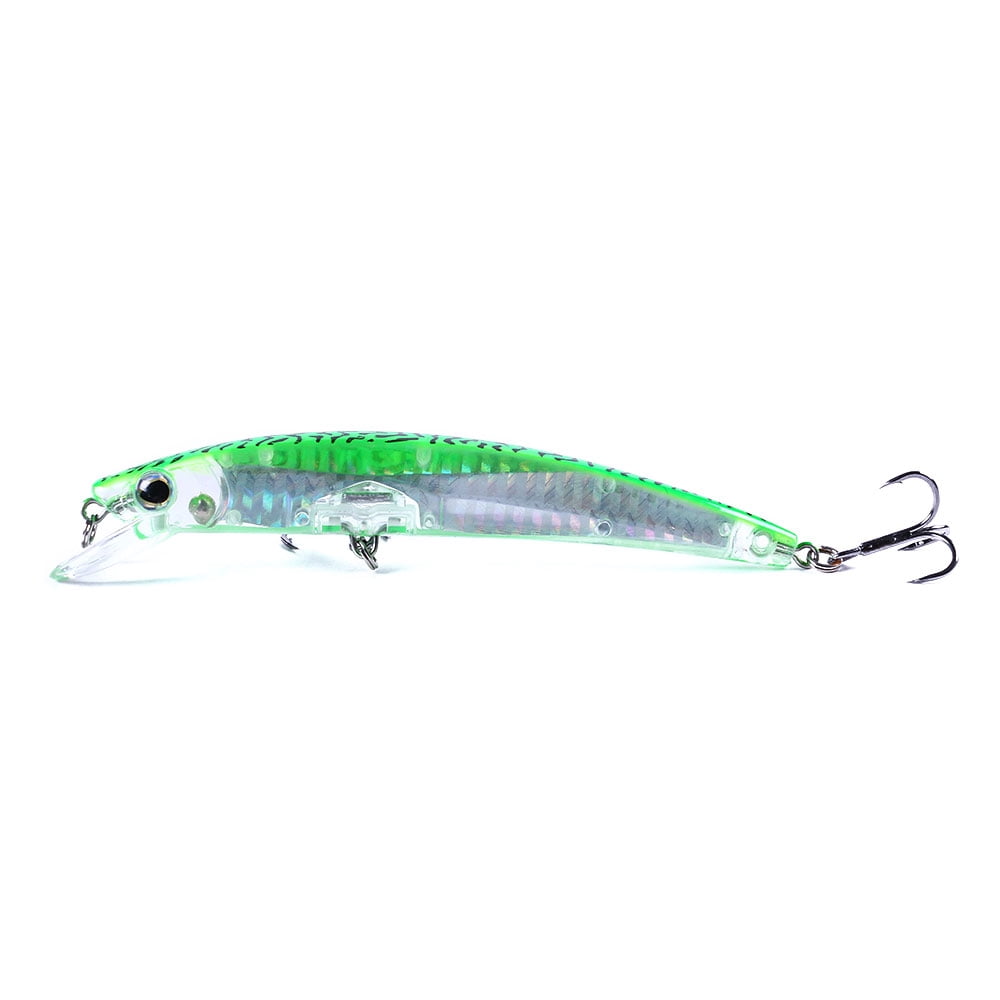 HENGJIA Fishing Lures Large Hard Bait Minnow VIB Lure with Treble Hook Life-Like Swimbait Fishing Bait Popper Crankbait Sinking Lure for Trout Bass Walleye Redfish, 6PCS