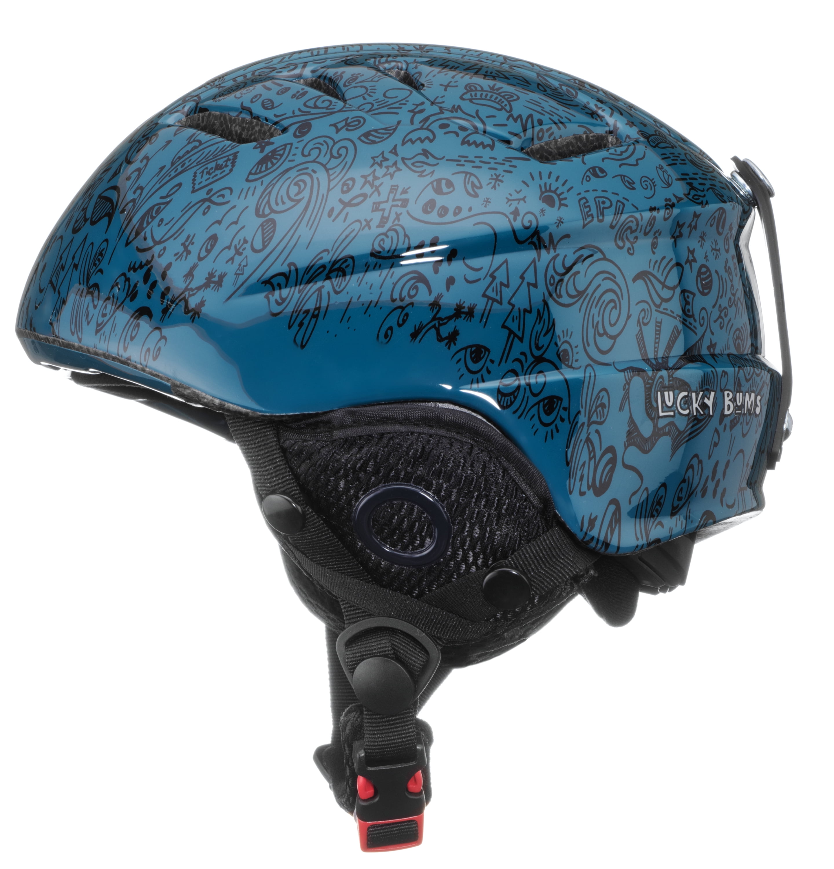 Lucky Bums Toddler Kids Alpine Doodlebug Ski Snowboard Sport Helmet, Bubblegum, M L by Lucky Bums