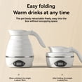thumbnail image 3 of Foldable Travel Electric Kettle Portable Foldable Food Grade Silicone Small Kettle Suitable for Coffee, Tea US PLUG, 3 of 10