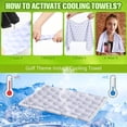 thumbnail image 4 of LOVEVER 12 Counts Mini Cooling Towel  30” X 9” Baseball Softball Soccer Golf Sweat Towel  Breathable Chilly Rag  Microfiber Sport Rags for Team Gym Running Coach Gift (Golf  Pure White), 4 of 5