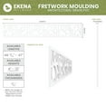 thumbnail image 2 of Ekena Millwork 46 3/8"W x 4"H x 3/8"T Hazelton Fretwork Moulding, Architectural Grade PVC, 2 of 13