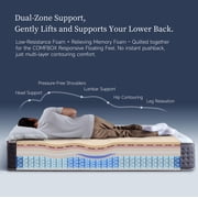 COMFBOX 12-inch King Hybrid Mattress - Medium Feel - Cooling Foam & Pressure Relief