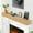 Natural Wood#9, variant on Indoor Fireplaces Fireplace Mantel,60" Wood Floating Fireplace Shelves,Wall Mounted Wooden Display Shelving,Handcrafted Wood Brack,Natural Mantels Over Fireplace,60" x 8" x 5"-Clear Varnished Natural