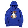 thumbnail image 4 of Hoodie for Women Halloween Ghost Graphic Pullover Hooded Sweatshirts Fall Casual Long Sleeve Soft Fleece Hoody Jackets with Kangaroo Pocket Ladies' Halloween Party Costumes, 4 of 5