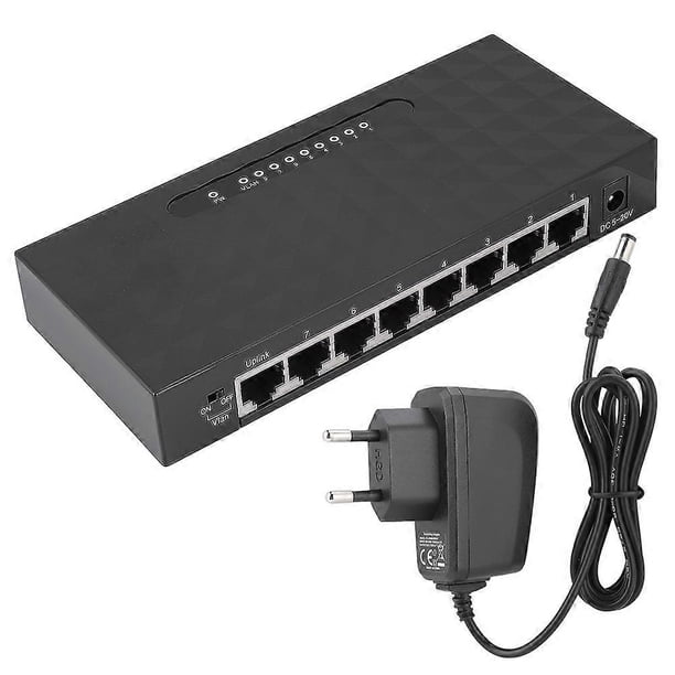 8-Port 10/100/1000Mbps Gigabit Ethernet Switches, RJ45 Smart Network Switch