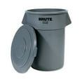thumbnail image 3 of Rubbermaid Commercial Prod. Round Flat Top Lid, For 55 Gal Round Brute Containers, 26.75" Diameter, Gray Rcp265400gy, 3 of 6